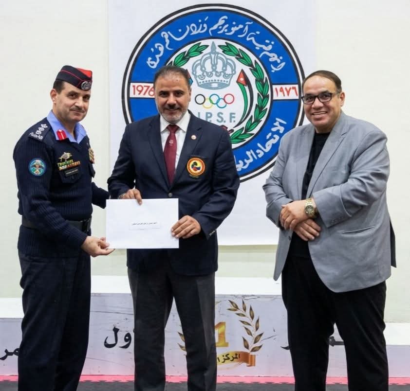 إبراهيم  الدقس ضمن طاقم التحكيم الدولي للكراتيه